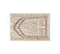Avejjbaey Alfombras de oración lavables para musulmanes, portátiles, con impresión sencilla, para viajes y hogar, 70 x 110 cm