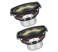 Avejjbaey Altavoces completos de 52 mm, 15 W, diseño de baja distorsión con borde de goma y marco de metal para metal ABS de alto volumen, gran potencia