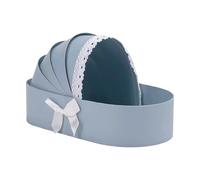 Avejjbaey Cesta de flores con forma de cuna, cesta vacía de cartón, cesta de flores para baby showers, bodas, día de San Valentín, caja floral con mano
