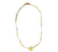 Avejjbaey Collar con colgante de flores, collar de clavícula, collar de oficina, adecuado para el, 2.73x3.12in, Resina