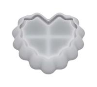Avejjbaey Cuenco con forma de material de silicona resistente, ideal para manualidades y decoración del hogar, colofonia en forma de corazón