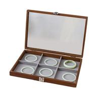 Avejjbaey Joyería De Madera Estilo Vintage Nogal Patrón Madera Clasificador De Joyería Con Tapa Accesorios Portátil Soporte De Almacenamiento