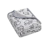 Avejjbaey Manta suave para perros con estampado de huellas de dibujos animados para mayor comodidad y calidez para perros y gatos camas y sofás, ropa de cama cálida de invierno