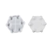 Avejjbaey Molde de bandeja de resina epoxi grande multiusos molde de resina redonda molde bandeja para decoración del hogar