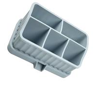 Avejjbaey Organizadores de cepillo de dientes de silicona resistentes para uso familiar con compartimentos multicapa y estuche de cepillo de dientes de uso cómodo de viaje, Blue, Talla única