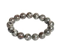 Avejjbaey Pulsera de cuentas de piedras llamas, coloridas, longitud ajustable, accesorio para mujer para el día a día, 5.07x3.12in, Piedra de llama