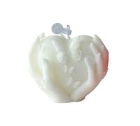 Avejjbaey Sosteniendo la forma de corazón perfumada con cera de soja para decoración del hogar, alivio del estrés, sosteniendo un aroma en forma de corazón en el día de San Valentín