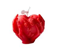 Avejjbaey Sosteniendo la forma de corazón perfumada con cera de soja para decoración del hogar, alivio del estrés, sosteniendo un aroma en forma de corazón en el día de San Valentín
