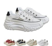 Avelya Orthopedic Heightening Shoes, 1.8" Height Increase Platform Walking Sneakers - Lightweight & Comfortable (White,39)