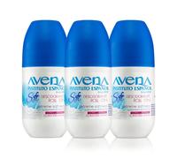 Avena Instituto Español Desodorante Roll-On Soft, Extreme Softeness, Long-Lasting, Non-Alcohol, 3 Pack of 2.5 Fo each, 3 Bottles