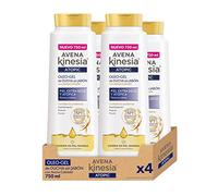 Avena Kinesia - Oleo Gel de Ducha Sin Jabón Piel Muy Seca - 4 x 750 ml | Su base de aceite genera poca espuma pero limpia y nutre a fondo, calmando rojeces y tirantez