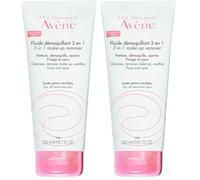 Avene Fluido Desmaquillante 3 En 1 Ml, Estándar, 200 Mililitro (Paquete de 2)