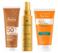 Avène Pack Cleanance SPF50+ + Leche Invisible SPF50 + René Furterer Fluido Solar Protector KPF50+