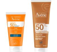 Avène Pack Fluido Spf50+ 50 ml + Leche Invisible Spf50 250 ml
