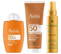 Avène Pack Ultra Fluido Invisible SPF50 + Leche Invisible SPF50 + René Furterer Fluido Solar Protector KPF 50+
