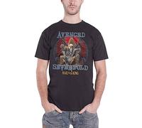 Avenged Sevenfold Deadly Rule Camiseta Manga Corta, Negro, XL para Hombre