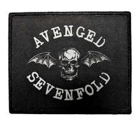 Avenged Sevenfold Parche impreso de murciélago de la muerte, negro/blanco, Taille unique