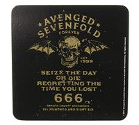 Avenged Sevenfold Sieze the Day Individual Coaster - Avenged Sevenfold Sieze The Day Single Cork Coaster Drinks Music Band Official Merchandise