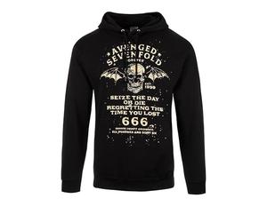Avenged Sevenfold - Sudadera Seize The Day para Adultos Unisex (M) (Negro)