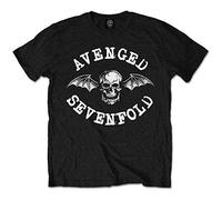 Avenged Sevenfold - T-Shirt # L Black Unisex # Classic Death Bat