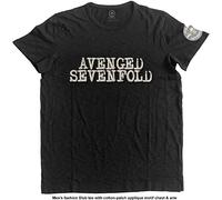 Avenged Sevenfold - T-Shirt # Xl Black Unisex # Logo & Death Bat