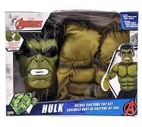 Avengers - Disfraz de Hulk infantil, con pecho, máscara y guantes, talla M (Rubie's Spain 34101)