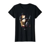 Avengers Endgame Avenge The Fallen Iron Man Camiseta, Mujer, Negro, XXL