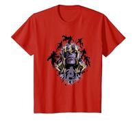 Avengers Endgame Warlord Thanos Camiseta, Niños, Rojo, 2 años
