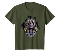 Avengers Endgame Warlord Thanos Camiseta, Niños, Verde Oliva, 2 años