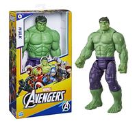 Avengers Figura Titan Hero Deluxe Hulk, Verde Oliva, Estándar