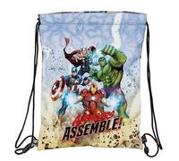 AVENGERS FOREVER - Mochila Saco Plano Junior, Mochila, Ideal para Niños de Diferentes Edades, Cómoda y Versátil, Calidad y Resistencia, 26x34 cm, Multicolor