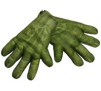 Avengers - Guantes para disfraz de Hulk para niño, verde, talla única infantil (Rubie's 36348) Carnaval