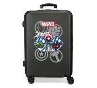 Avengers Heroes Equipaje- Equipaje para niños, Niños, Negro, Maleta mediana