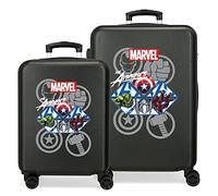 Avengers Heroes Equipaje- Juego de equipaje, Niños, Negro, Set Maletas