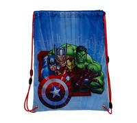 Avengers Hulk Thor Captain America Ironman - Bolsa de deporte (41 x 32 cm), color azul y rojo