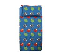 Avengers - Juego de sábanas para Cama Individual, sábana encimera, sábana Bajera Ajustable, Funda de Almohada, Azul, Marvel, Disney, 100% algodón, Producto Oficial