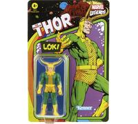 Avengers Loki Marvel Legends Recuerdo Retro Figura de Acción Hasbro