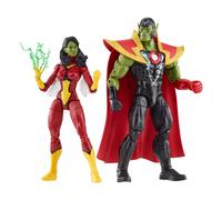 Marvel Hasbro Legends Series - Skrull Queen y Super-Skrull - 60.º Aniversario de Vengadores - Figuras coleccionables de 15 cm