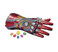 Avengers Marvel Legends Series Iron Man Nano Guantelete articulado electrónico con luces, sonidos auténticos de película y piedras infinitas extraíbles