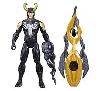 Avengers Marvel VenomVersus Epic World of Action Figura de Loki venomizada con Accesorios de Equipo de Batalla, Juguetes de superhéroe de 4 Pulgadas para niños a Partir de 4 años