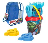 Avengers Set cubo playa Ø18 cm con accesorios y mochila transporte