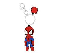 Avengers Spiderman Cartoon Silicone Red and Blue Charm Llavero GH00335RL.PH, Red, Talla única, Dibujos