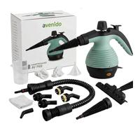 avenido Limpiador a vapor 3,5 bar, 1500 W, 13 accesorios AV7102 | Limpiador a vapor con 3,5 bar, 1500 W, depósito de agua de 350 ml y 13 accesorios para ventanas, textiles y juntas