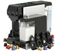 Avenido Máquina de café espresso multicápsulas con espumador de leche, potencia de 2850 W, presión 19 bar y 7 adaptadores, acero inoxidable