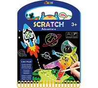 Avenir 6301603 Scratch Book Adventure - Bloc de Pintura 3 en 1