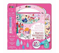 Avenir 6301777 Juego de colorear princesas, juego creativo 3 en 1 con juegos, pegatinas e imágenes para colorear, bloc de actividades para niños a partir de 3 años