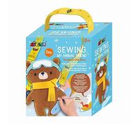 Avenir 6301816 Kit de costura DIY Oso con Snowboard Oso de Colgar Animales para Niños Kit Creativo a partir de 6 años
