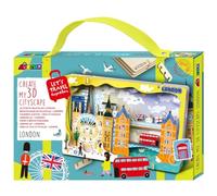 Avenir 6305075 Juego de Manualidades en 3D de Ciudades de Londres, puzle en Miniatura, puzle de Madera, Regalo Decorativo para Adultos y niños a Partir de 6 años