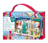Avenir 6305080 Juego de Manualidades en 3D de Ciudades de Nueva York, puzle en Miniatura, puzle de Madera, Regalo Decorativo para Adultos y niños a Partir de 6 años