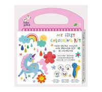 Avenir Haku Yoka Unicorn Friends My First - Kit de coloración para colorear con 6 ceras de abeja sonrientes, certificado FSC
